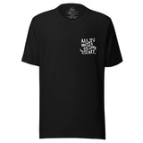 ALL MY MONEY GOES INTO ONE POCKET - DOUBLE LOGO TEE