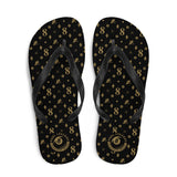 PL Golden Nr8 & Pool Cue Inlays Patterned - Flip-Flops